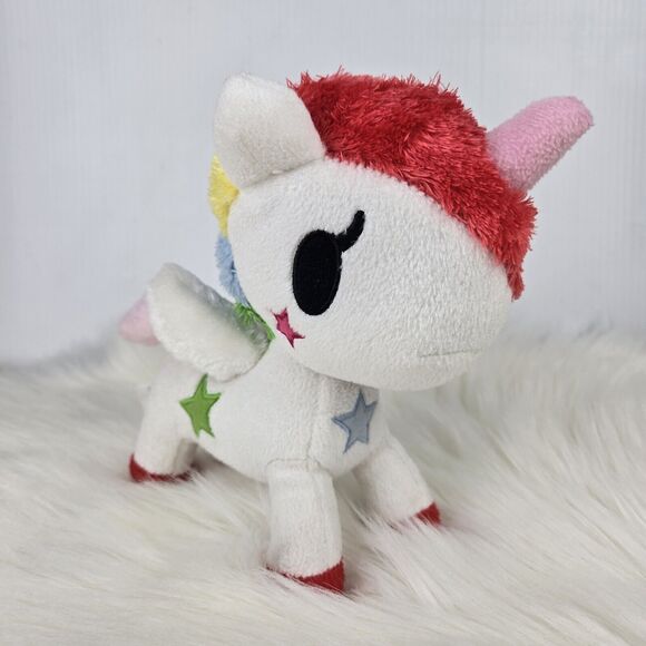Tokidoki Neon Star Stellina Unicorno Unicorn Rainbow Small Plush 8" - Picture 2 of 9